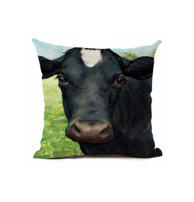 Față de pernă cu imprimeu de vacă 1