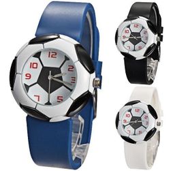 Silikonowy zegarek z motywem piłki nożnej