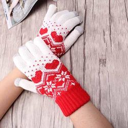 Rękawiczki z motywem zimowym