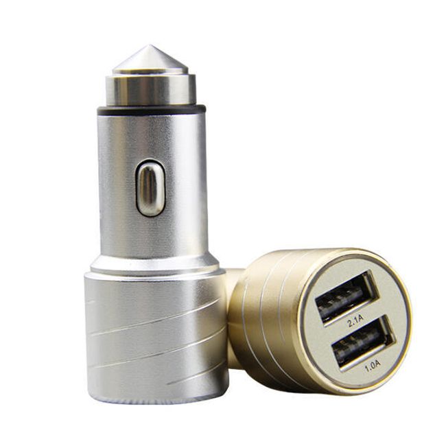 USB autós cigarettagyújtó töltő - 2 port 1