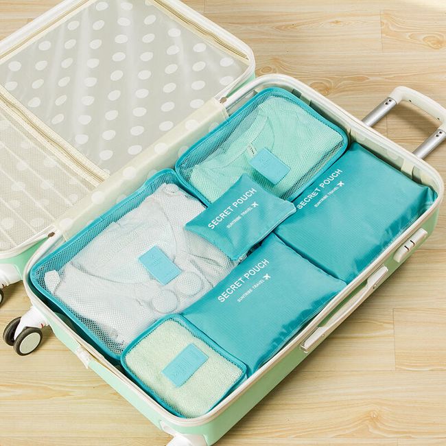 Utazásszervező - 6 darabos bőröndbe - 8 színben 1