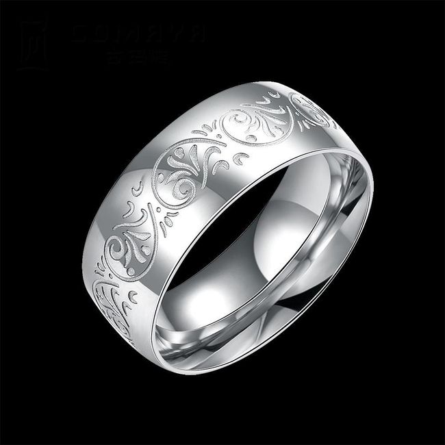 Unisex prstýnek s vyrytými ornamenty - 4 velikosti 1