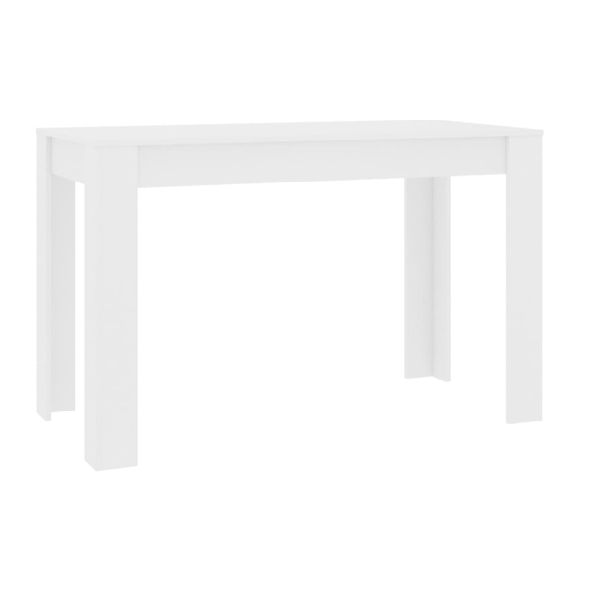 Blagovaonski stol bijeli 120 x 60 x 76 cm iveral ZO_802264-A 1
