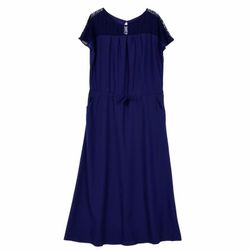 Дълга рокля с доза елегантност - синя