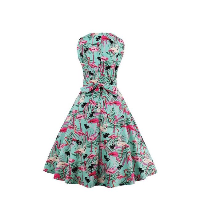 Vintage shop flamingo dress