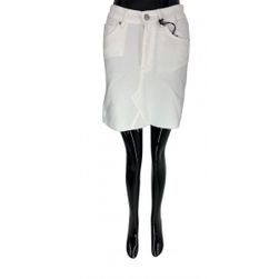 Damska spódnica dżinsowa, WHY 7, biała, zapięcie na suwak, rozmiary XS - XXL: ZO_aa146d68-a879-11ed-80c0-4a3f42c5eb17