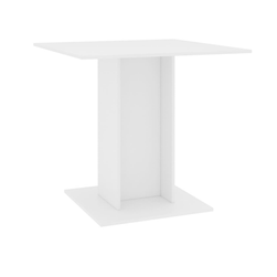 Étkezőasztal fehér 80 x 80 x 75 cm forgácslapból ZO_805642-A