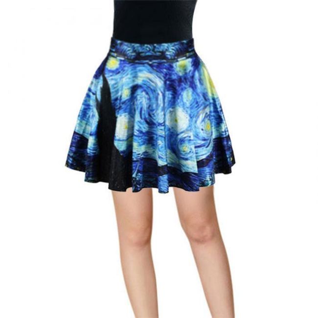 Dámská sukně s barevnými vzory - 6 variant 1