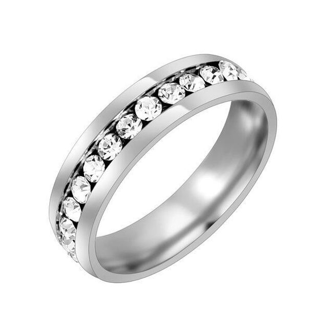 Дамски пръстен с камъни - 2 цвята 1