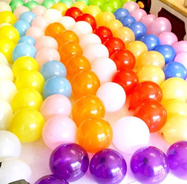 Sada 10 ks lesklých dekorativních nafukovacích balónků 1