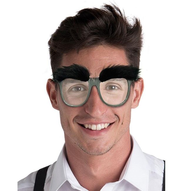 Párty brýle s bujným obočím - 2 varianty 1