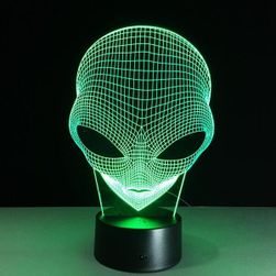 Lampa 3D z kosmitą