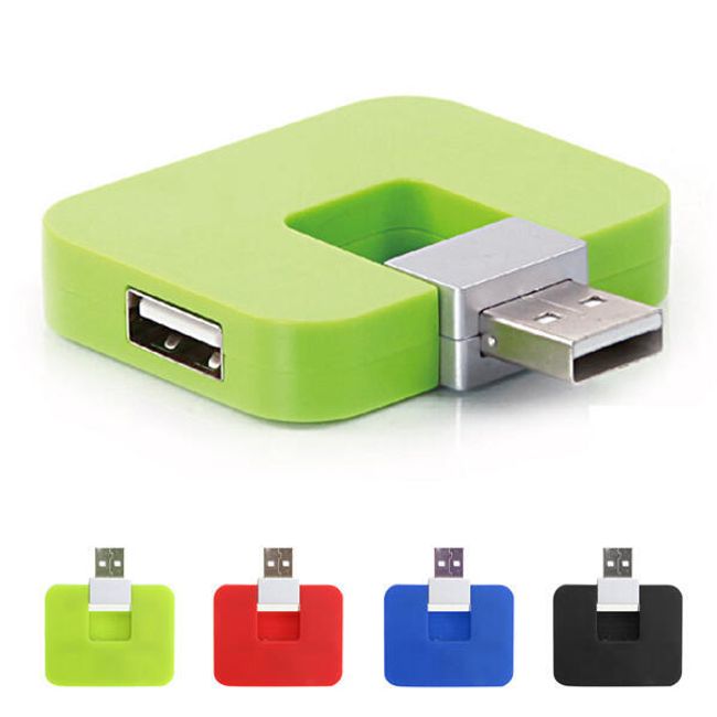 USB hub se čtyřmi porty - různé barvy 1