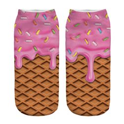 Členkové ponožky s potlačou zmrzliny