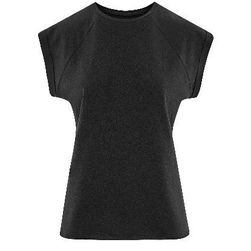 Črna klasična bombažna majica, velikosti XS - XXL: ZO_253939-XS