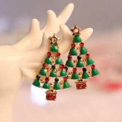 Náušnice - vánoční stromky