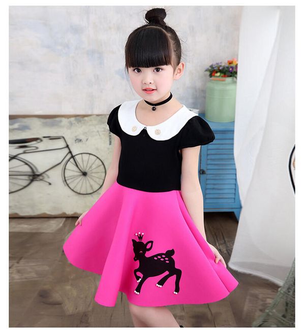Haljina za djevojčice s as suknjom - 14 varijanti 1