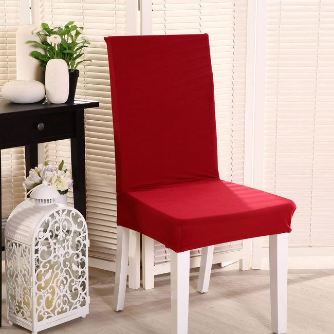 Pokrowiec na krzesło z tkaniny - 11 kolorów 1
