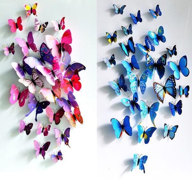 Fluture 3D cu magnet - 4 culori 1