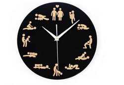 Zidni sat sa seksualnim pozama - 2 boje