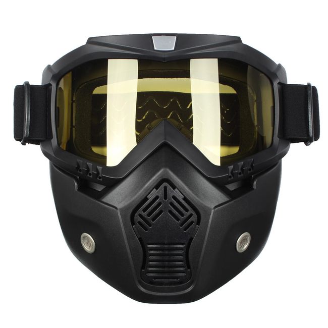 Ochranná maska na obličej se žlutými sklíčky 1