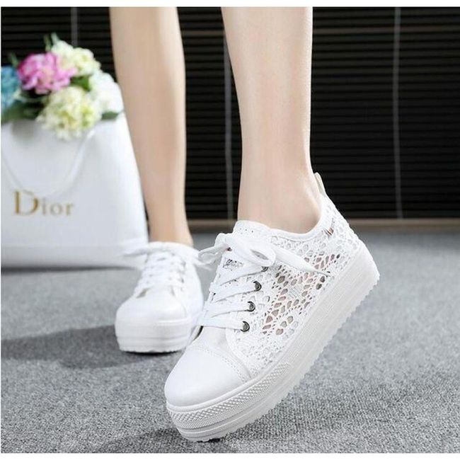 Дамски обувки с висока подметка - 2 варианта White - 5, Размери на обувките: ZO_236388-5 1
