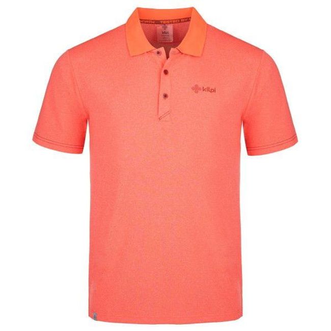 Męska funkcjonalna koszulka polo COLLAR - M, Kolor: Koralowy, Rozmiary XS - XXL: ZO_XKPM0021KICORS 1