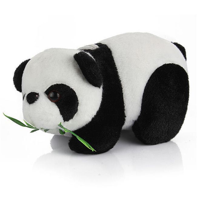 Jucărie de pluș pentru copii - panda cu bambus 1