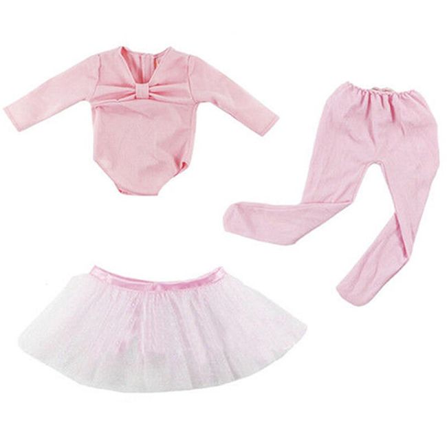 Baletné šaty pre bábiku - ružová 1