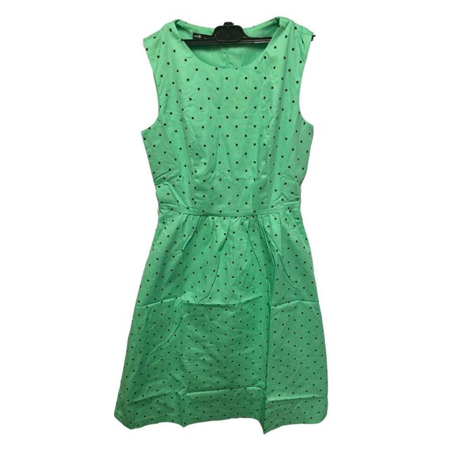 Damska zielona sukienka z wzorem, rozmiary XS - XXL: ZO_256432-S 1