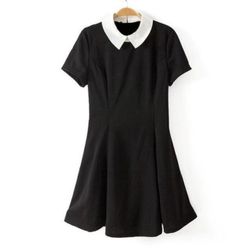 Women's dress with a collar Wednesday