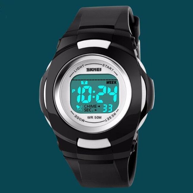 Digitální náramkové hodinky pro sportovce - černá 1