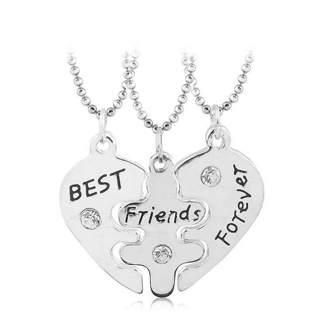Ogrlica za najboljše prijatelje - 3 kosi 1