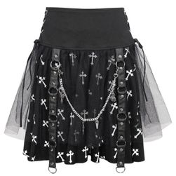 Dámska sukňa Sweet Pademonium - Devil Fashion, veľkosti XS - XXL: ZO_166636-M