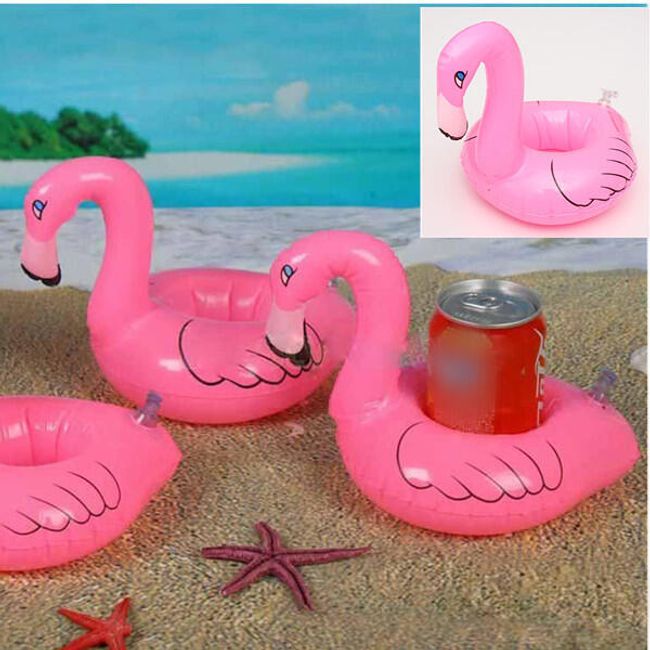 Držač za piće na naduvavanje za bazen - flamingo 1