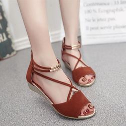 Sandały damskie z delikatnymi paskami - 5 kolorów