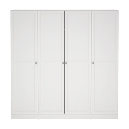 Bílá šatní skříň 195,5x200 cm Billund – ZO_269417