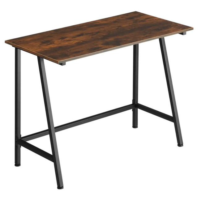 Stol Newton 100x50x77cm Industrijsko tamno drvo, rustikalno ZO_404421 1