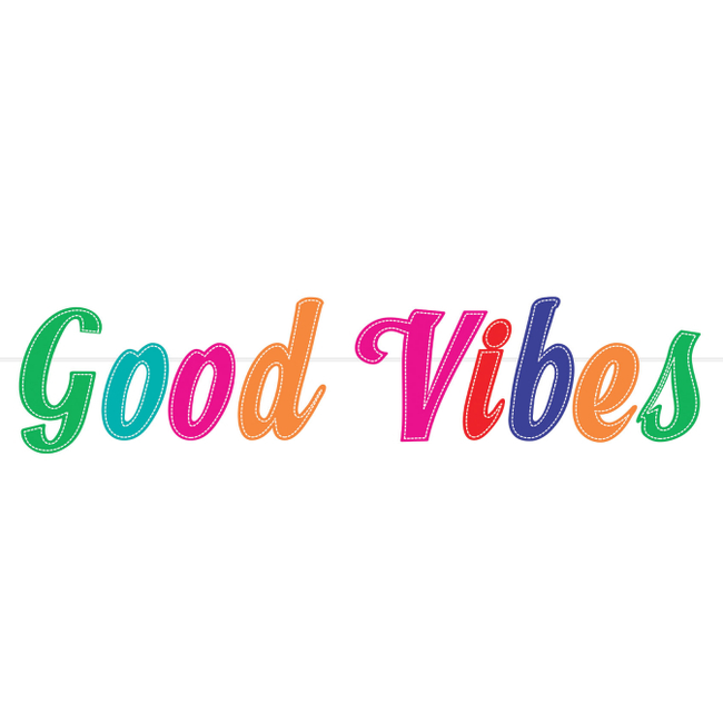 Banner din pâslă litere Good Vibes ZO_256678 1