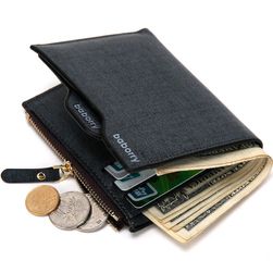 Мъжки портфейл с джоб с цип - 2 цвята