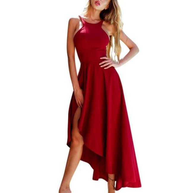 Romantické šaty se zajímavě řešenými zády - 2 varianty 1