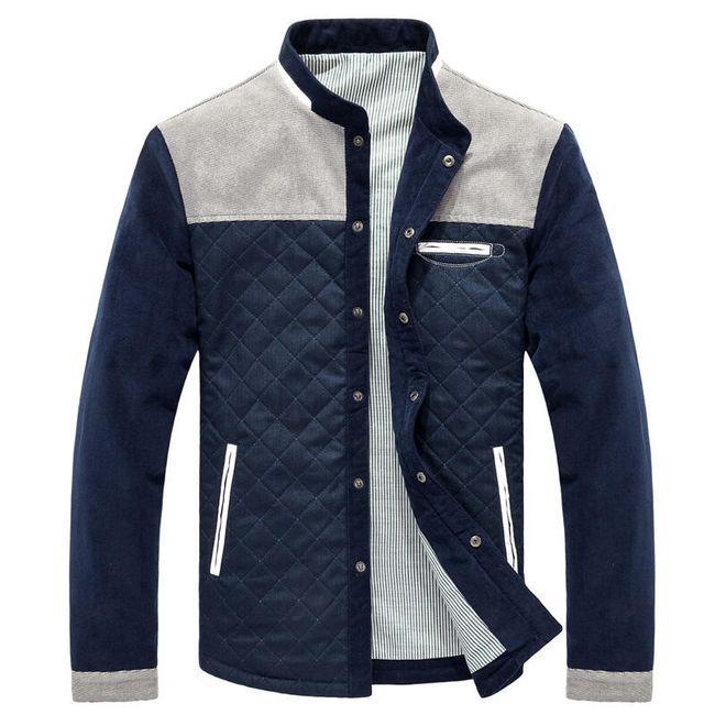 Jachetă de toamnă pentru bărbați cu design matlasat 1