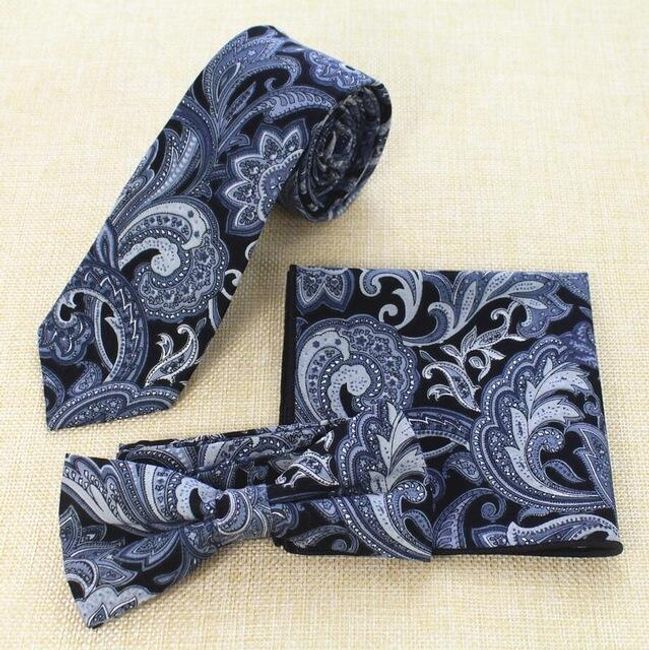 Nyakkendő, zsebkendő és csokornyakkendő, öltönyhöz 1