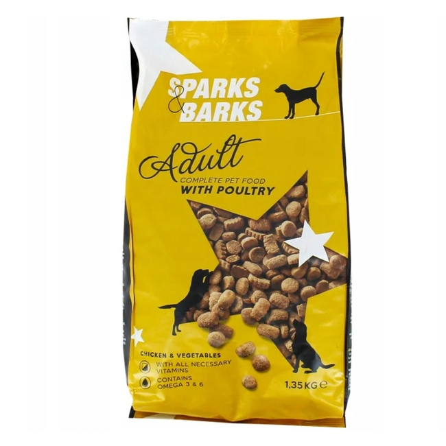 Sparks Barks Kurczak granulki dla psów 1,35kg ZO_9968-M5655 1