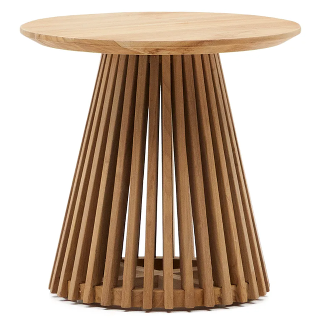 Okrągły stolik kawowy z drewna tekowego ø 50 cm Irune - ZO_243316 1