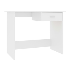 Psací stůl bílý 100 x 50 x 76 cm dřevotříska ZO_802138-A