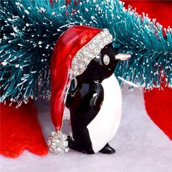 Božićni broš - pingvin