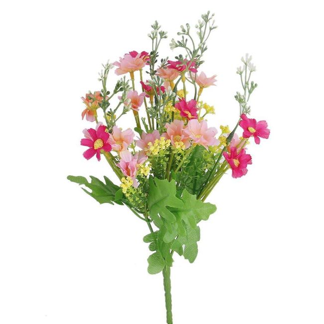 Bukiet sztucznych różowych kwiatów 1
