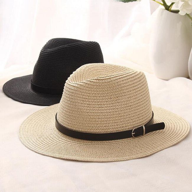 Ženski slameni šešir - 3 boje 1