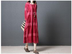 Vintage haljina sa pravougaonicima - 2 varijante